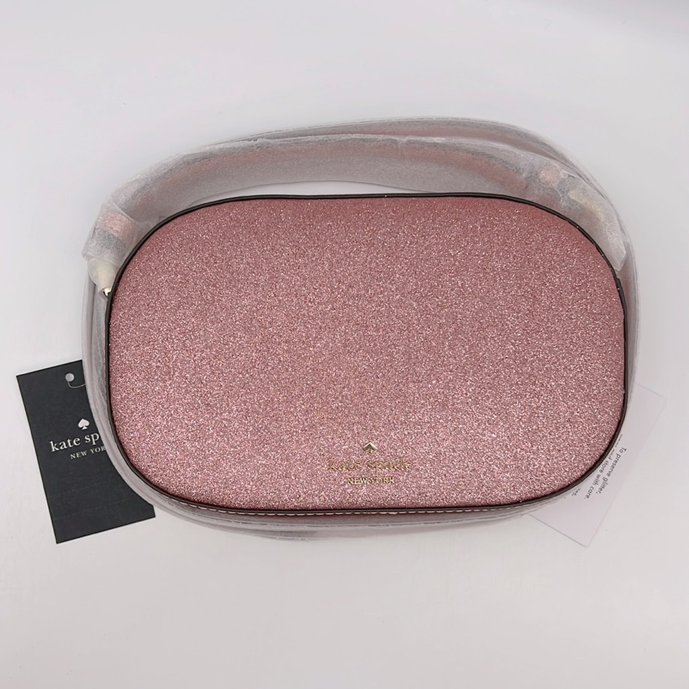 Kate Spade Glimmer Oval Camera Bag KE459 Mitten Pink